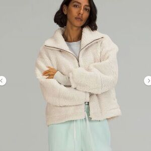 lululemon Cinchable Cream Fleece Jacket